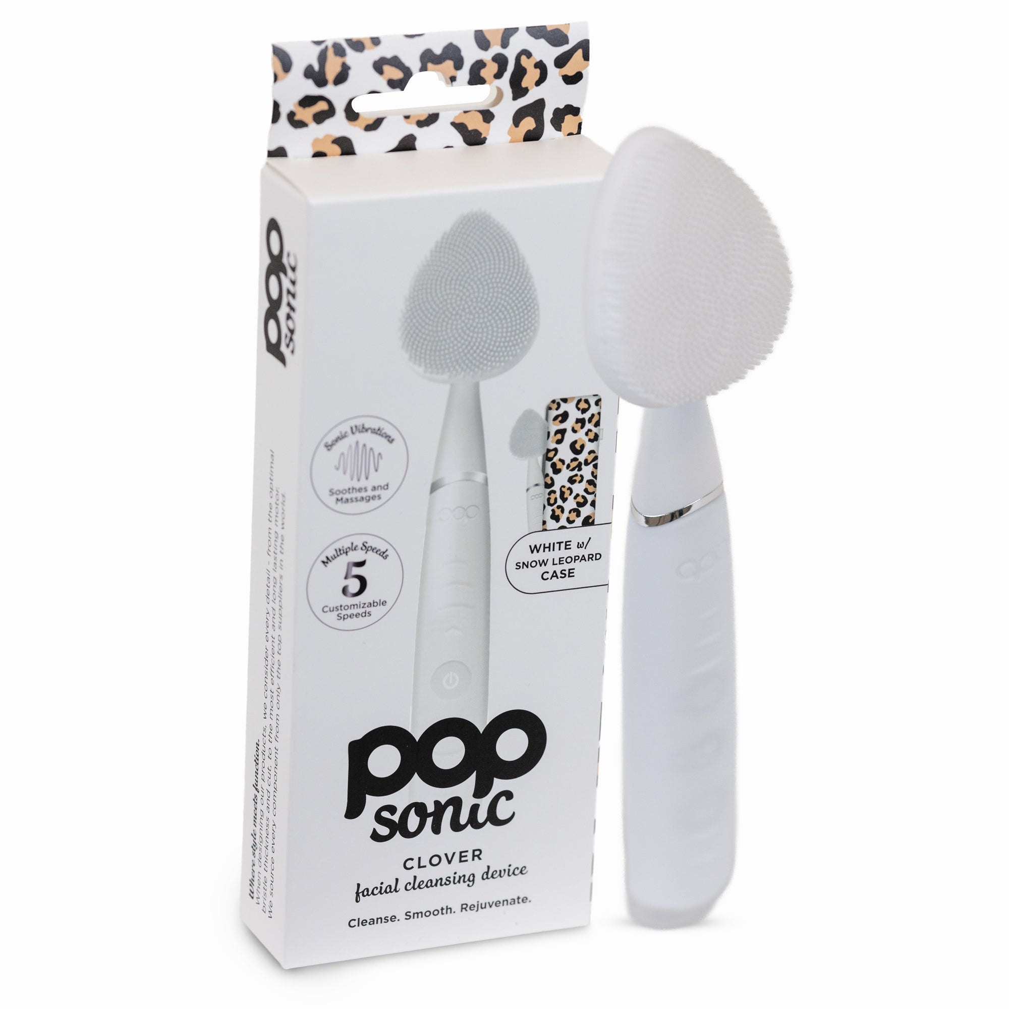 Pop Sonic Clover Facial Cleansing Device - Pop Sonic LLC