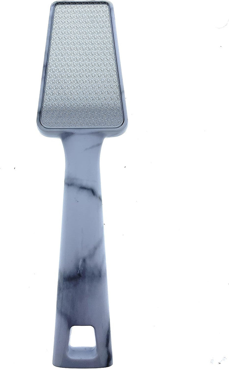 Marble patterned Glass Foot File with white background