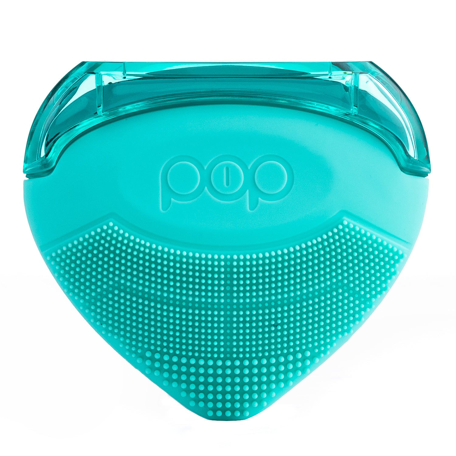Turquoise silicone face cleaning brush with &