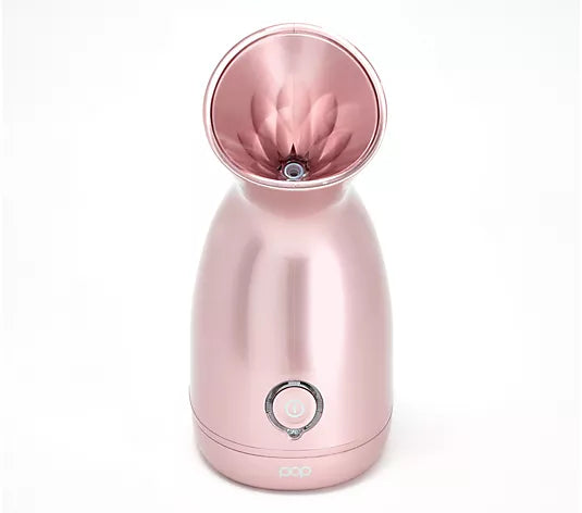 Rose Gold Nano Facial Steamer with a white background