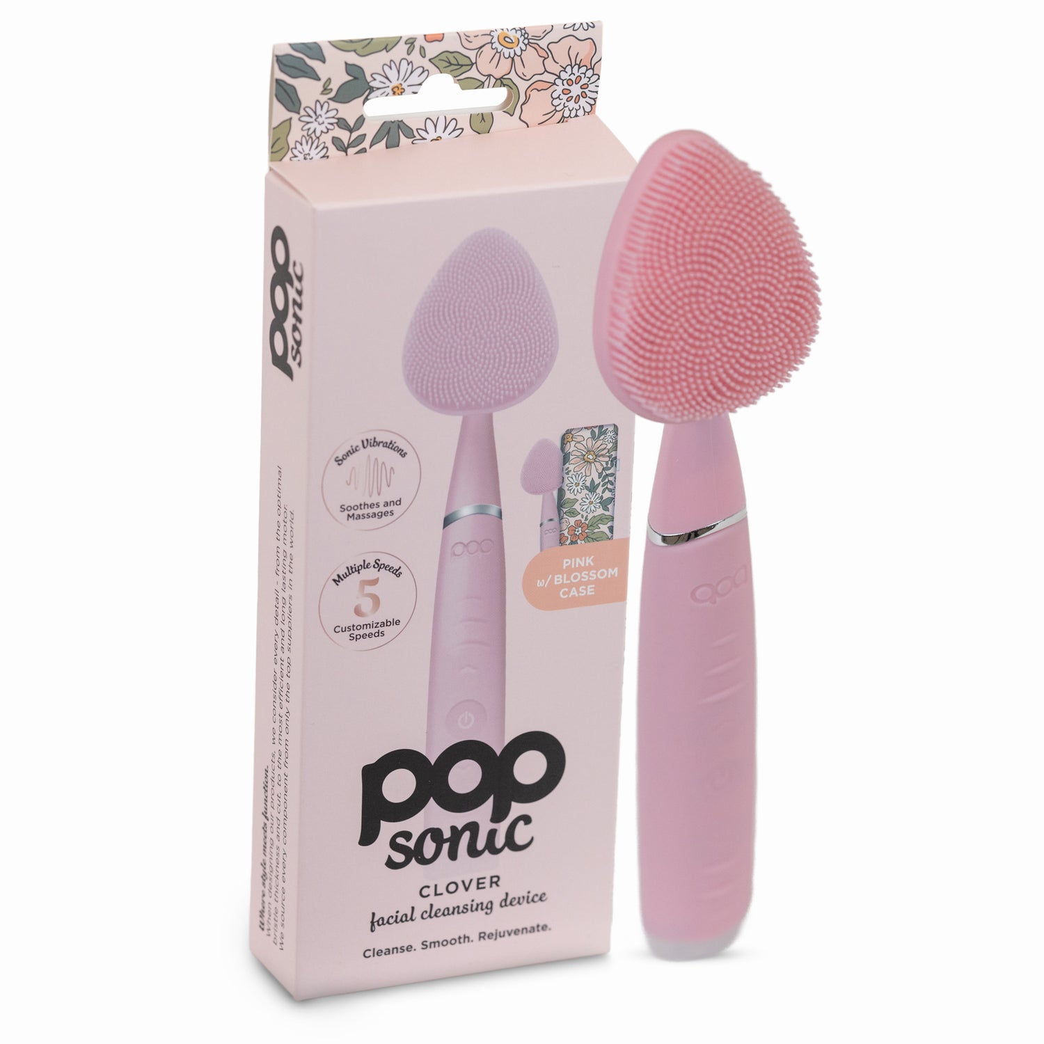 Pop Sonic Clover Facial Cleansing Device - Pop Sonic LLC