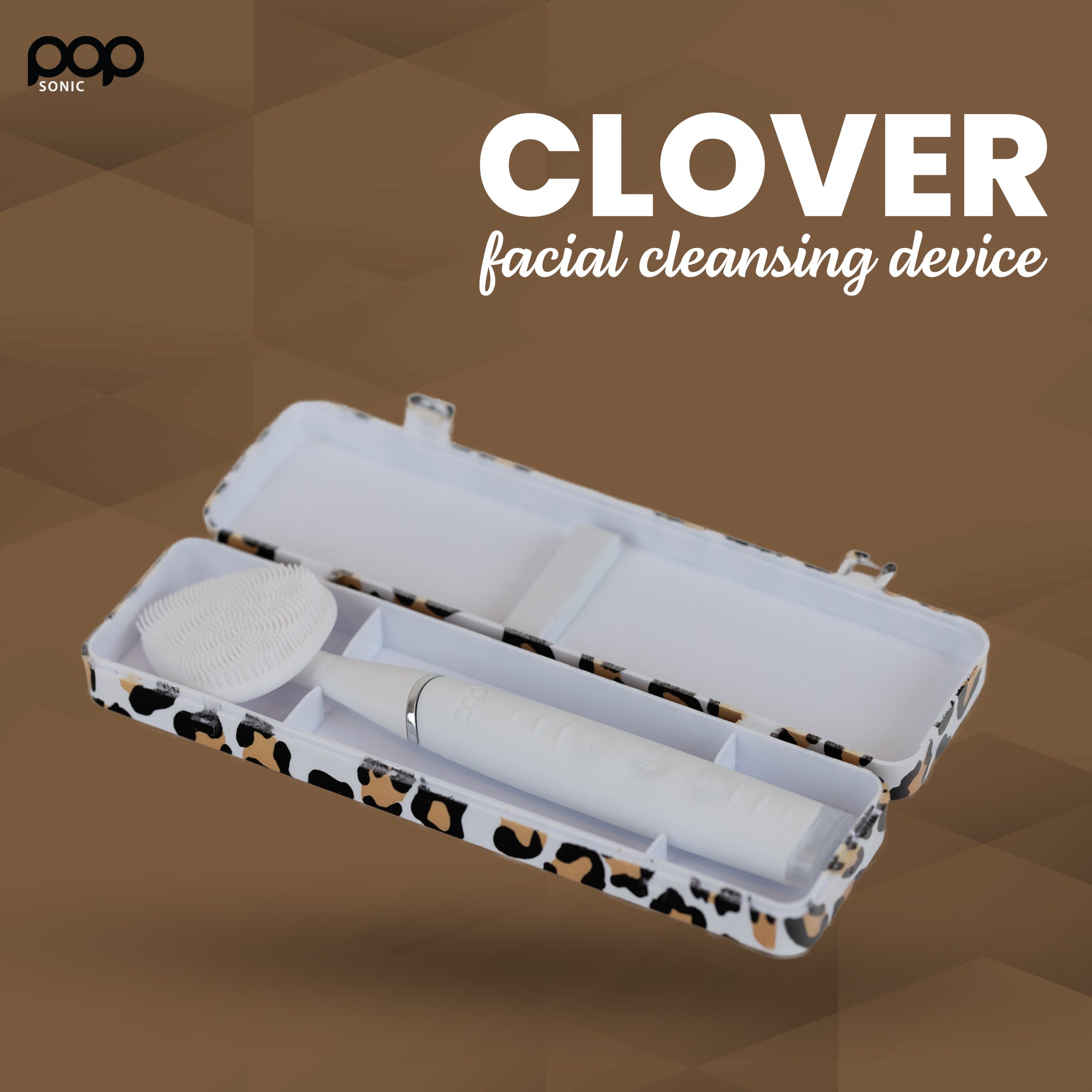 Pop Sonic Clover Facial Cleansing Device - Pop Sonic LLC