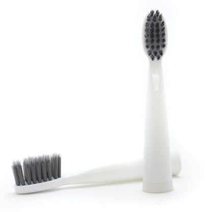 Go Sonic/Pro Sonic/USB Sonic Charcoal Infused Replacement Brush Heads - Set of 2 (two)