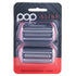 Pack of Pop Glide replacement foil heads in red on a white background