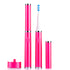 Pink electric toothbrush on a white background