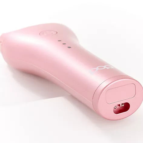 The bottom of the Pedi Pro 2.0 in pink to display the charging port