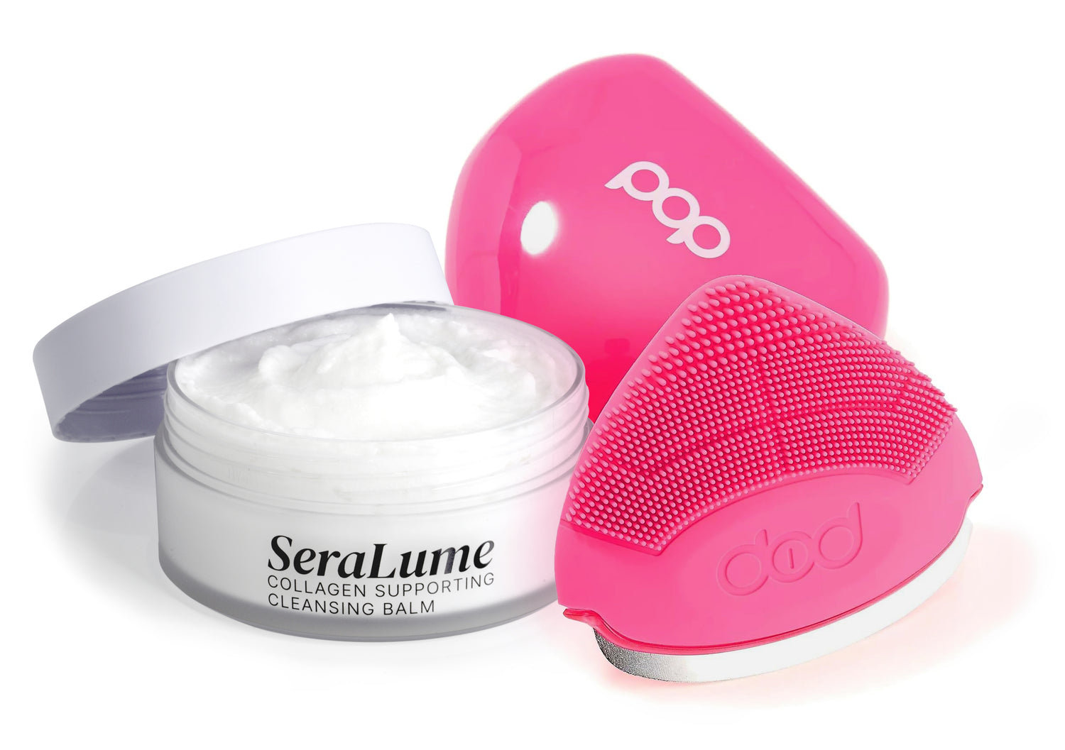 SeraLume™ Cleansing Balm + Pop Sonic Strawberry 3-in-1 Cleaning Tool Bundle - Pop Sonic LLC