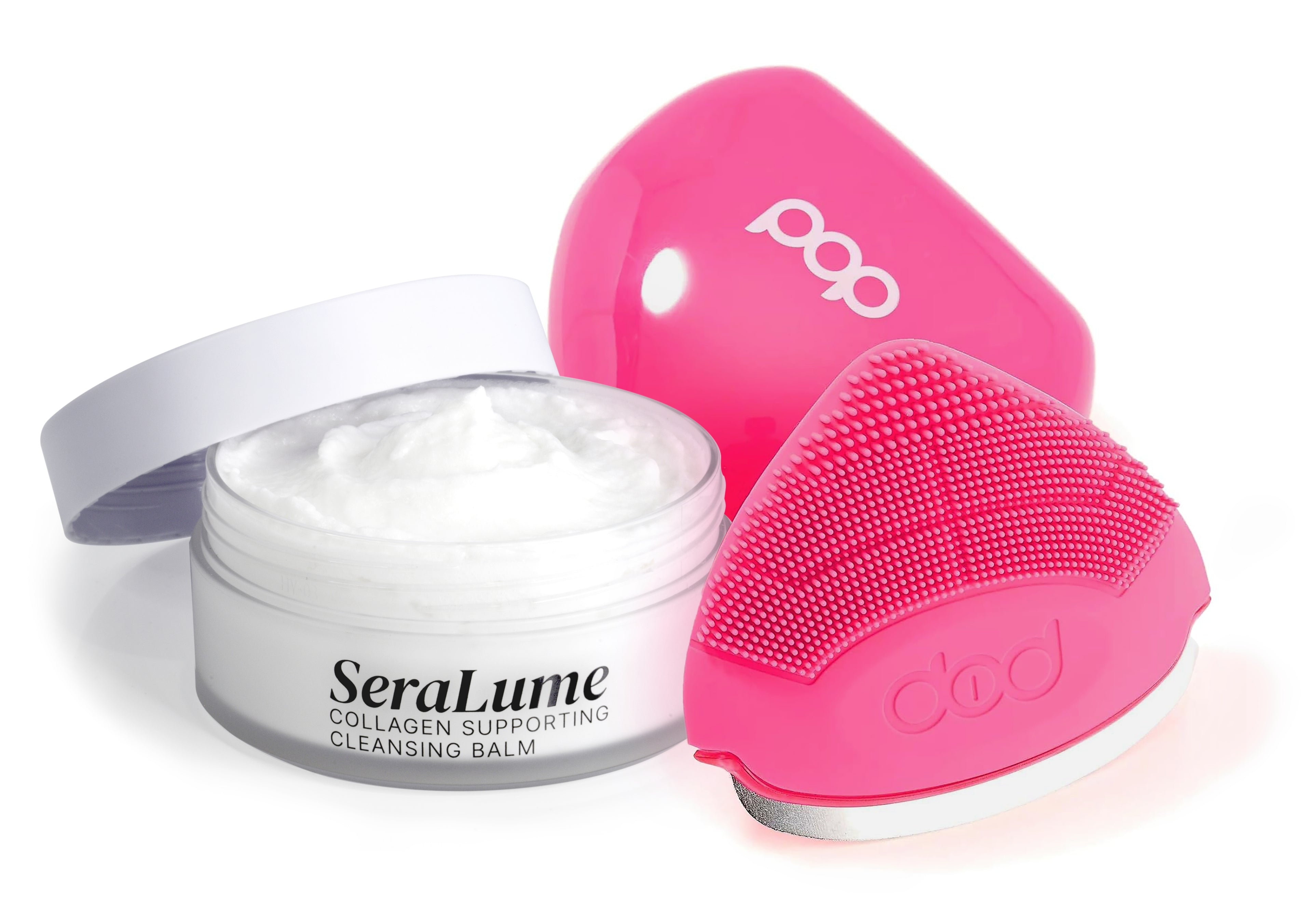 SeraLume™ Cleansing Balm + Pop Sonic Strawberry 3-in-1 Cleaning Tool Bundle - Pop Sonic LLC