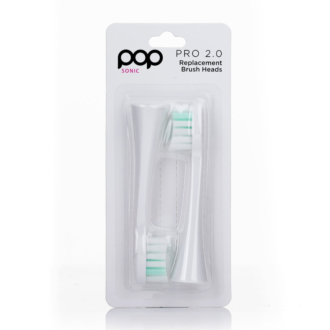Pro 2.0 Sonic Toothbrush Replacement Brush Heads - Set of 2 (two)